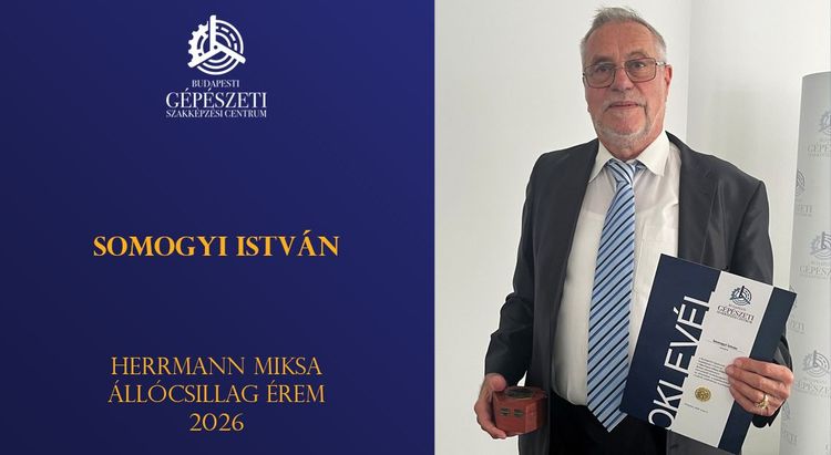 Öt és fél évtized a Hajózásiban! - Somogyi István Herrmann Miksa állócsillag érmet kapott!