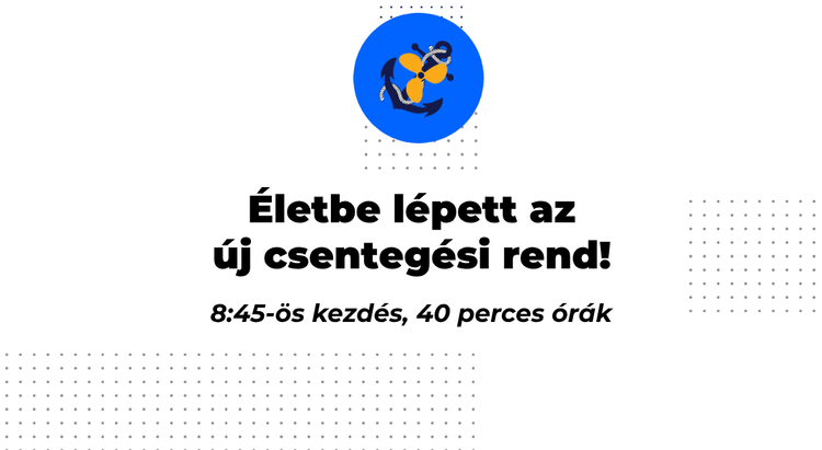 Új csengetési rend!