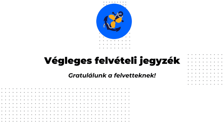 Végleges felvételi jegyzék (2026/2027)